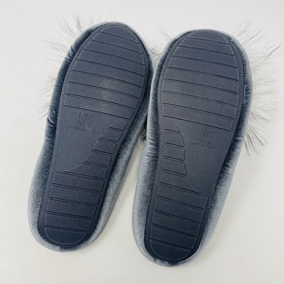INC International Concept Womens Size 5/6 Pom Pom Velvet Clog Slippers $35 121 - Picture 4 of 7